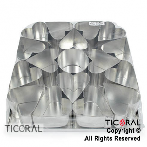 CORTANTE C 872 SET MINI TORTAS CORAZON 16 x 1
